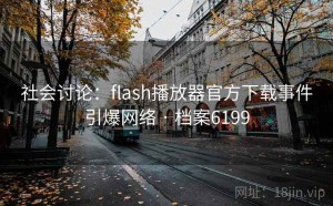 社会讨论：flash播放器官方下载事件引爆网络 · 档案6199
