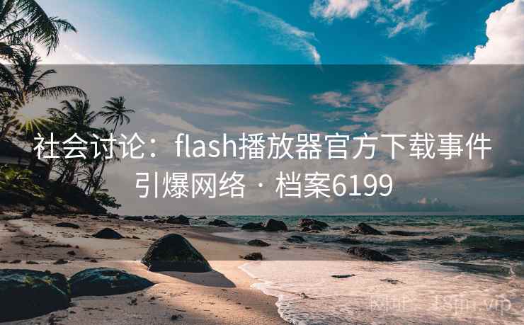 社会讨论：flash播放器官方下载事件引爆网络 · 档案6199